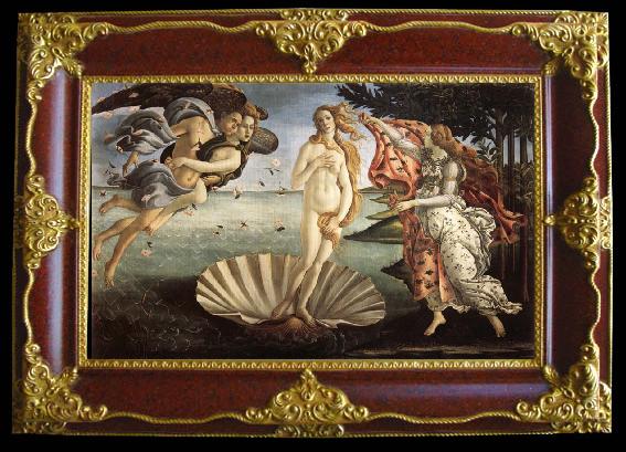 framed  Sandro Botticelli Birth of Venus, Ta119-3